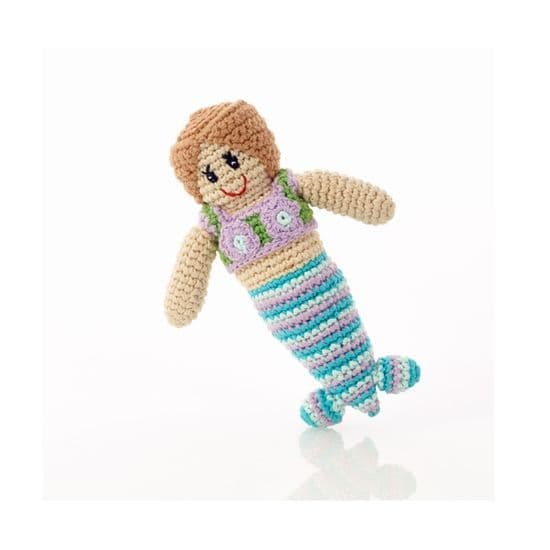 Pebble, Mermaid Rattle - Turquoise