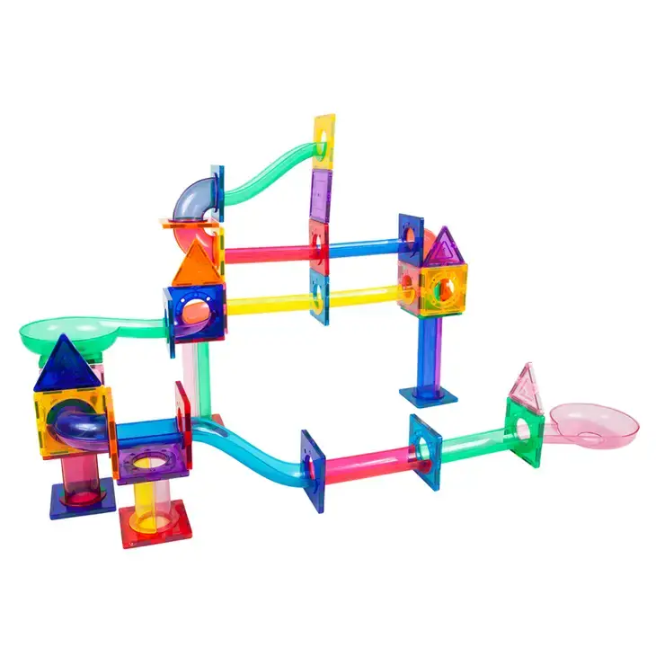 Picassotiles marble picasso tiles PicassoTiles 100pc Marble Run Magnetic Tile Children s Play Set