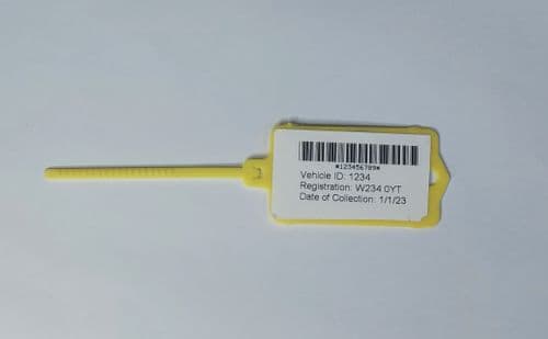 Vehicle Collection Labels - For Mobile Printing - 1400 labels