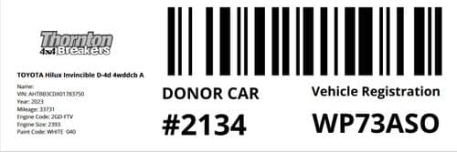 Vehicle Labelling