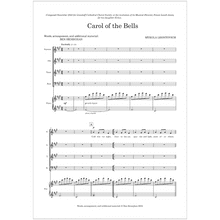 Carol of the Bells (SATB, piano, handbells, glockenspiel)  Ben Heneghan MULTI-COPY DIGITAL EDITION