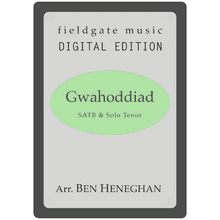 Gwahoddiad (SATB & Solo Tenor) arr. Ben Heneghan MULTI-COPY DIGITAL EDITION