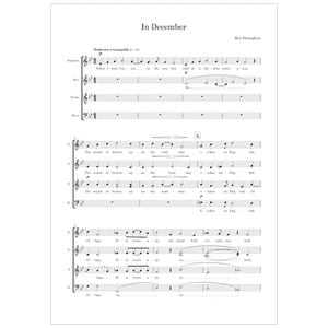 In December (SATB) Ben Heneghan MULTI-COPY DIGITAL EDITION
