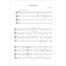 In December (SATB) Ben Heneghan MULTI-COPY DIGITAL EDITION