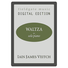 Waltza (solo piano) DIGITAL DOWNLOAD Iain James Veitch