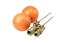 1" Brass Float Valve with float