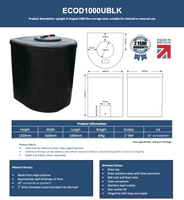 1000 Litre Water Tank - Non-potable