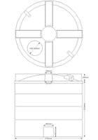 15,000 Litre Water Tank - Non Potable