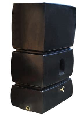 1500 Litres Slimline Water Tank - Black