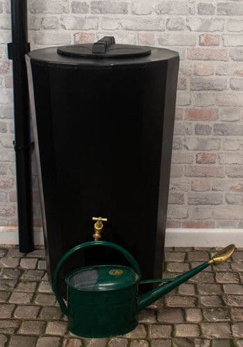 185 Litre Water Butt  Black Midi Metro
