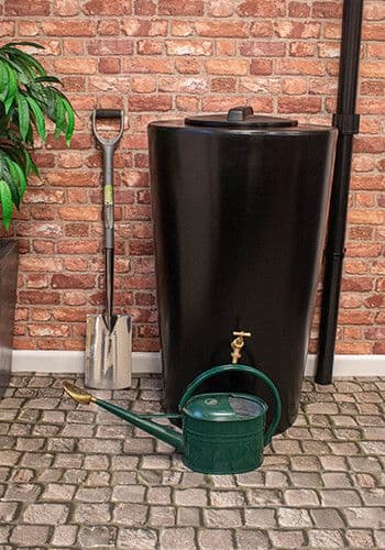 210 Litre Water Butt  Black City Just Water