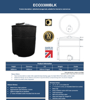 3300 Litre Water Tank