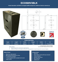 500 Litre Water Tank V3 - Black