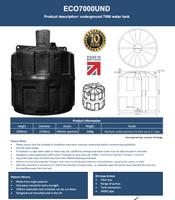 7000 Litre Underground Water Tank
