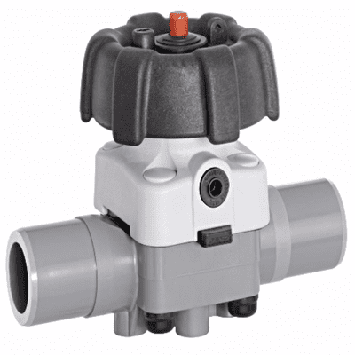 ABS Industrial Diaphragm Valve - PTFE/EPDM Diaphragm - Inch / Imperial