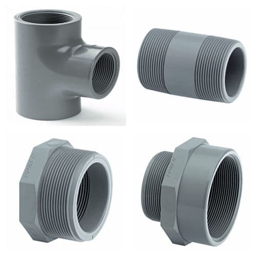 ABS Threaded Pipe Fittings - Imperial / Inch
