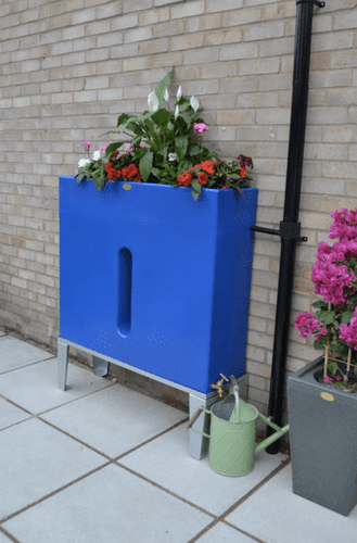 Blue 250 Litre Water Butt Planter
