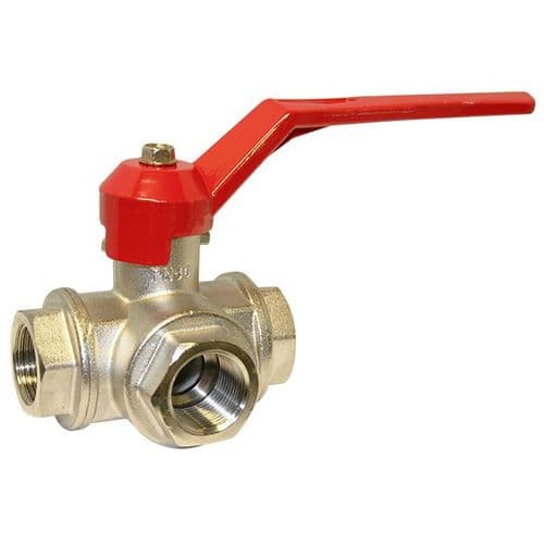 Brass Ball Valve  3 Way  T Port