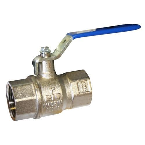 Brass Ball Valve  BSI Gas Approved  Blue Lever