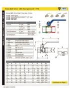 Brass Ball Valve  BSI Gas Approved  Yellow Lever  Rated from PN40 to PN16
