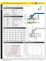 Brass Ball Valve  BSI Gas Approved  Yellow Lever  Rated from PN64 to PN25