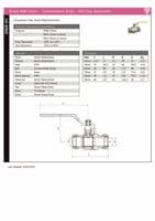 Brass Ball Valve  Compression Ends  BSI Gas Approved