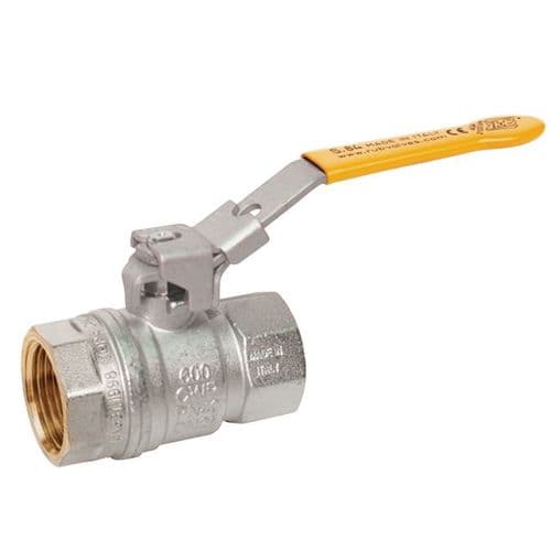 Brass Ball Valve  EN331 Gas Approved  HTB  Locking Lever