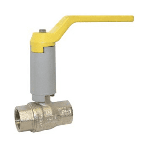 Brass Ball Valve  fitted with Neck Extension  BSI Gas Approved