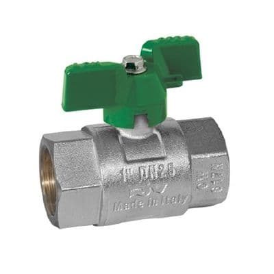 Brass Ball Valve  Heavy Pattern  Butterfly Handle Operated