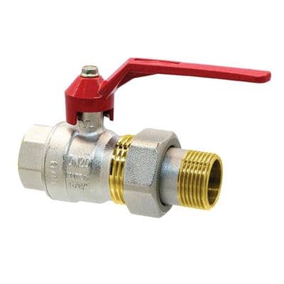 Brass Ball Valve  Male Union End  Lever Operated  WRAS Approved