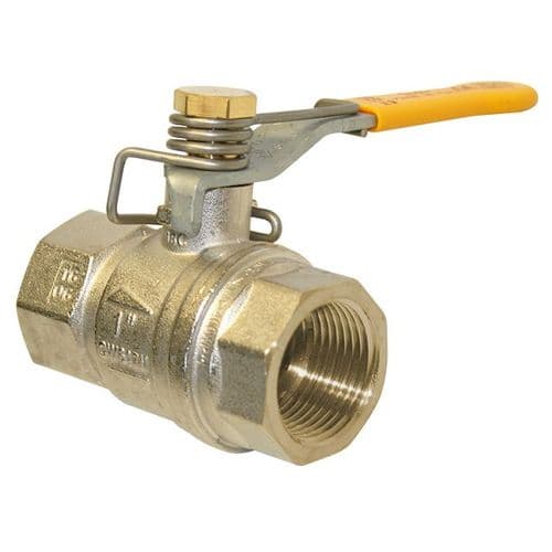 Brass Ball Valve  Spring Close Lever