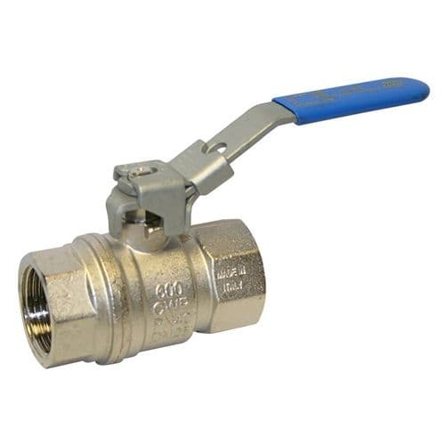 Brass Ball Valve with Locking Lever  WRAS Approved
