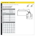 Brass Ball Valve with Locking Red Lever  NPT