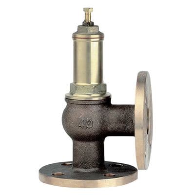 Brass Bronze Spring Safety Relief Valve  Angle Pattern