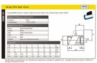 Brass Mini Ball Valve  Female x Female  Chromed Finish  WRAS Approved