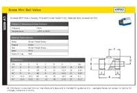 Brass Mini Ball Valve  Male x Female  Chromed Finish  Screwdriver Operated  WRAS Approved