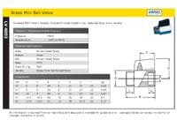 Brass Mini Ball Valve  Male x Female  Chromed Finish  WRAS Approved