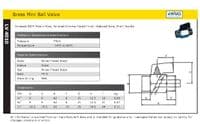 Brass Mini Ball Valve  Male x Male  Chromed Finish  WRAS Approved