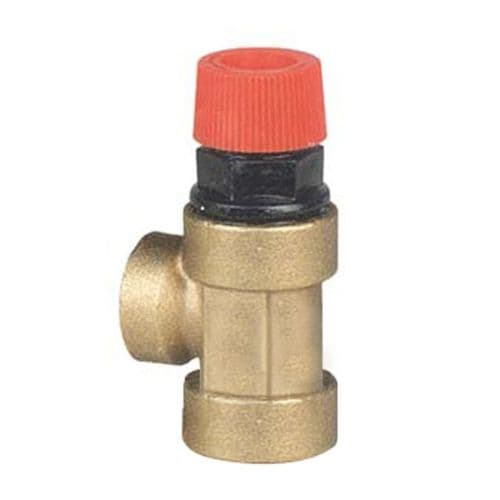 Brass Safety Valve for Heating Systems  Screwed BSPP