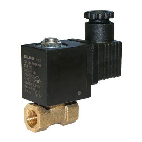 Brass Solenoid Valve  Direct Acting  1/8 to 1/4