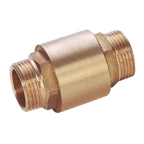 Brass Spring Check Valve  Metal Disc  Male x Male