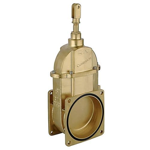 Brass Vacuum Tanker Gate Valve  AGRI Square Flanged  Large Capacity