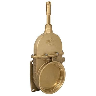 Brass Vacuum Tanker Gate Valve  AGRI Square Flanged x BSP Thread