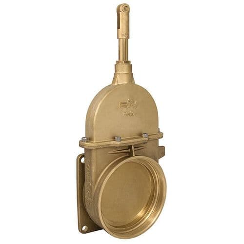 Brass Vacuum Tanker Gate Valve  AGRI Square Flanged x BSP Thread