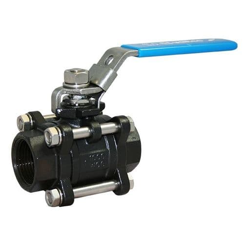 Carbon Steel Ball Valve  Screwed BSPP  3 Piece Body
