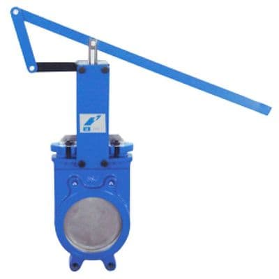 Cast Iron Knife Gate Valve  Unidirectional  Lever Operated  Lugged PN10