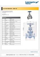 Cast Steel Globe Valve  Flanged ANSI 150