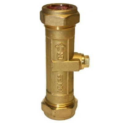 CR Brass Double Check Valve  Compression Ends  WRAS Approved
