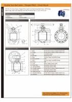 Ductile Iron Ball Valve  Flanged PN16  Direct Mount  Brass Ball & Stem  NBR O-rings