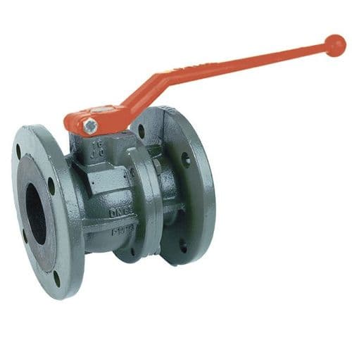 Ductile Iron Ball Valve  Flanged PN16  For Abrasive Mediums